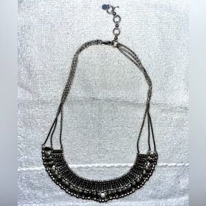 Silver Boho statement necklace -LUCKY BRAND